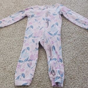 Carter's Baby Girl 2-way Zip 100% Cotton Sleep & Play Pajama 24m